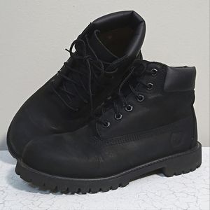Timberland Kids Black Classic Boots, Size 3 Youth ~ VGUC